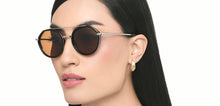 Load image into Gallery viewer, Black Round Full Rim Unisex Sunglasses by Vincent Chase Polarized-221019