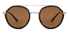 Load image into Gallery viewer, Black Round Full Rim Unisex Sunglasses by Vincent Chase Polarized-221019