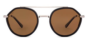 Black Round Full Rim Unisex Sunglasses by Vincent Chase Polarized-221019