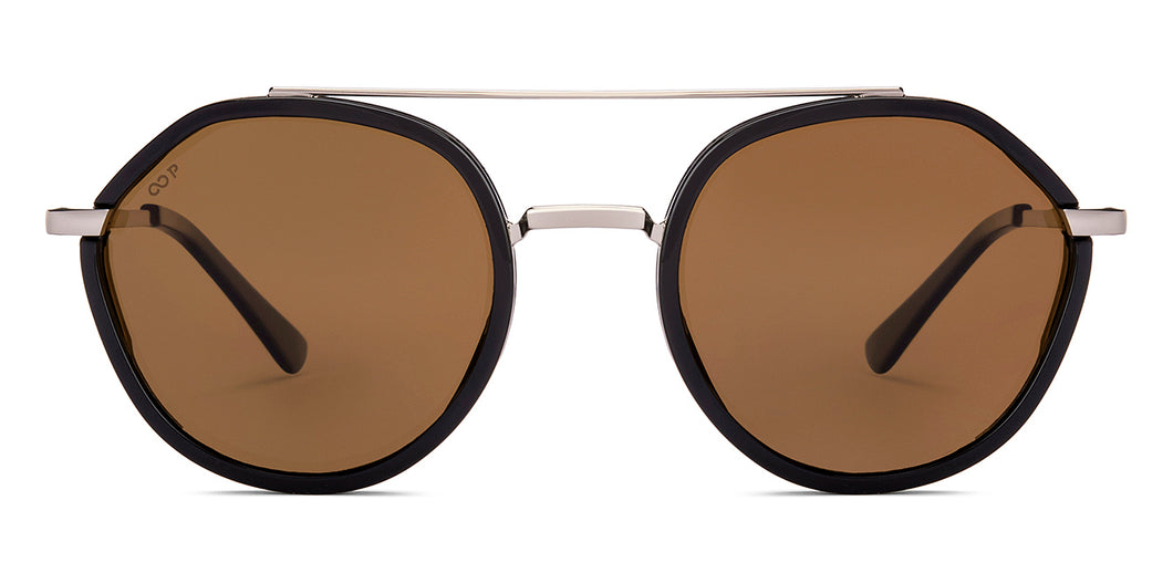 Black Round Full Rim Unisex Sunglasses by Vincent Chase Polarized-221019