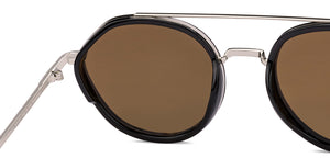 Black Round Full Rim Unisex Sunglasses by Vincent Chase Polarized-221019