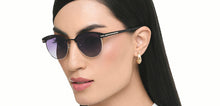 Load image into Gallery viewer, Black Clubmaster Full Rim Unisex Sunglasses by Vincent Chase Polarized-221020