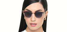 Load image into Gallery viewer, Black Clubmaster Full Rim Unisex Sunglasses by Vincent Chase Polarized-221020