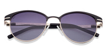 Load image into Gallery viewer, Black Clubmaster Full Rim Unisex Sunglasses by Vincent Chase Polarized-221020