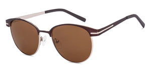 Black Clubmaster Full Rim Unisex Sunglasses by Vincent Chase Polarized-221021