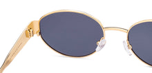 Load image into Gallery viewer, Gold Round Full Rim Unisex Sunglasses by Vincent Chase Polarized-222291
