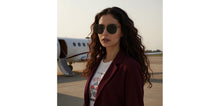 Load image into Gallery viewer, Silver Round Full Rim Unisex Sunglasses by Vincent Chase Polarized-235591