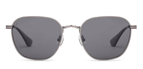 Silver Round Full Rim Unisex Sunglasses by Vincent Chase Polarized-235591