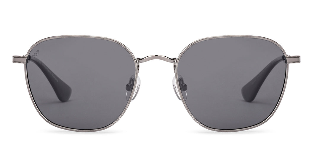 Silver Round Full Rim Unisex Sunglasses by Vincent Chase Polarized-235591
