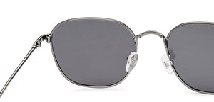 Silver Round Full Rim Unisex Sunglasses by Vincent Chase Polarized-235591