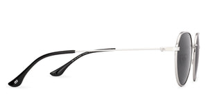 Silver Round Full Rim Unisex Sunglasses by Vincent Chase Polarized-237594