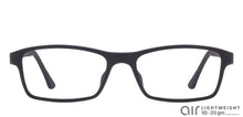 Load image into Gallery viewer, Black Rectangle Full Rim Unisex Eyeglasses by Lenskart Air Online-96620