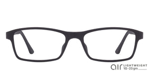 Black Rectangle Full Rim Unisex Eyeglasses by Lenskart Air Online-96620