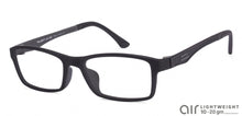 Load image into Gallery viewer, Black Rectangle Full Rim Unisex Eyeglasses by Lenskart Air Online-96620