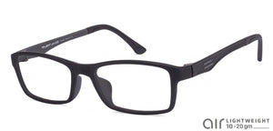 Black Rectangle Full Rim Unisex Eyeglasses by Lenskart Air Online-96620