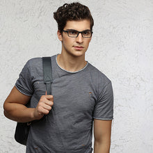 Load image into Gallery viewer, Black Rectangle Full Rim Unisex Eyeglasses by Lenskart Air Online-96620