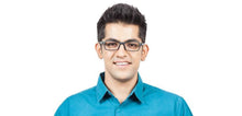 Load image into Gallery viewer, Black Rectangle Full Rim Unisex Eyeglasses by Lenskart Air Online-96620
