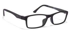 Black Rectangle Full Rim Unisex Eyeglasses by Lenskart Air Online-96620