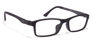 Black Rectangle Full Rim Unisex Eyeglasses by Lenskart Air Online-96620