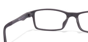 Black Rectangle Full Rim Unisex Eyeglasses by Lenskart Air Online-96620