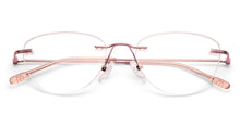 Load image into Gallery viewer, Rose Gold Cat Eye Rimless Women Eyeglasses by Vincent Chase-229631
