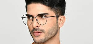 Black Round Full Rim Unisex Eyeglasses by Vincent Chase-222690
