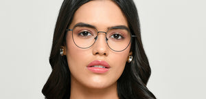 Black Round Full Rim Unisex Eyeglasses by Vincent Chase-222690