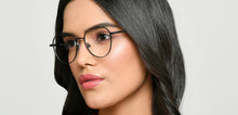 Load image into Gallery viewer, Black Round Full Rim Unisex Eyeglasses by Vincent Chase-222690