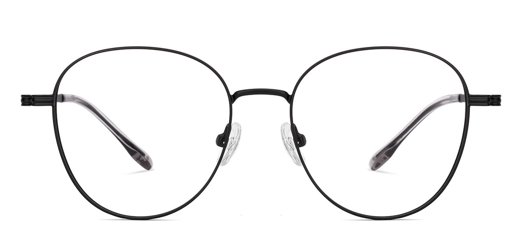 Black Round Full Rim Unisex Eyeglasses by Vincent Chase-222690