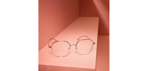 Rose Gold Round Full Rim Unisex Eyeglasses by Vincent Chase-222693