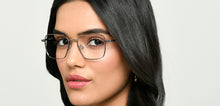 Load image into Gallery viewer, Gunmetal Rectangle Full Rim Unisex Eyeglasses by Vincent Chase-222701