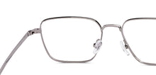 Load image into Gallery viewer, Gunmetal Rectangle Full Rim Unisex Eyeglasses by Vincent Chase-222701