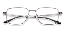 Load image into Gallery viewer, Gunmetal Rectangle Full Rim Unisex Eyeglasses by Vincent Chase-222701
