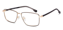 Load image into Gallery viewer, Gold Rectangle Full Rim Unisex Eyeglasses by Vincent Chase-227577