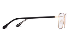 Load image into Gallery viewer, Gold Rectangle Full Rim Unisex Eyeglasses by Vincent Chase-227577
