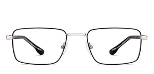 Gunmetal Rectangle Full Rim Unisex Eyeglasses by Vincent Chase-227606