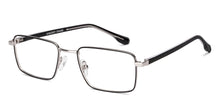 Load image into Gallery viewer, Gunmetal Rectangle Full Rim Unisex Eyeglasses by Vincent Chase-227606