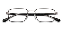 Load image into Gallery viewer, Gunmetal Rectangle Full Rim Unisex Eyeglasses by Vincent Chase-227606