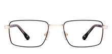 Load image into Gallery viewer, Gold Rectangle Full Rim Unisex Eyeglasses by Vincent Chase-227607