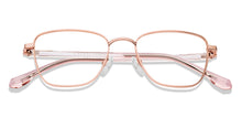 Load image into Gallery viewer, Gold Rectangle Full Rim Unisex Eyeglasses by Vincent Chase-227609