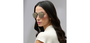 Gunmetal Aviator Full Rim Unisex Sunglasses by Vincent Chase-225791
