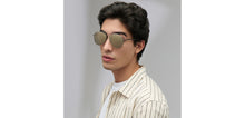 Load image into Gallery viewer, Gunmetal Aviator Full Rim Unisex Sunglasses by Vincent Chase-225791