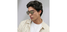 Load image into Gallery viewer, Gunmetal Aviator Full Rim Unisex Sunglasses by Vincent Chase-225791