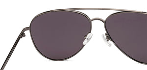Gunmetal Aviator Full Rim Unisex Sunglasses by Vincent Chase-225791