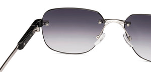 Silver Square Rimless Unisex Sunglasses by Vincent Chase-225927