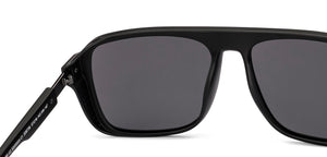 BLACK Wayfarer Full Rim Unisex Sunglasses by Vincent Chase Polarized-228738