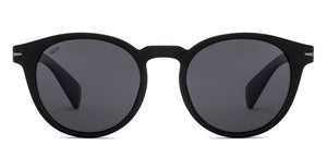 BLACK Round Full Rim Unisex Sunglasses by Vincent Chase Polarized-228744