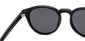 BLACK Round Full Rim Unisex Sunglasses by Vincent Chase Polarized-228744