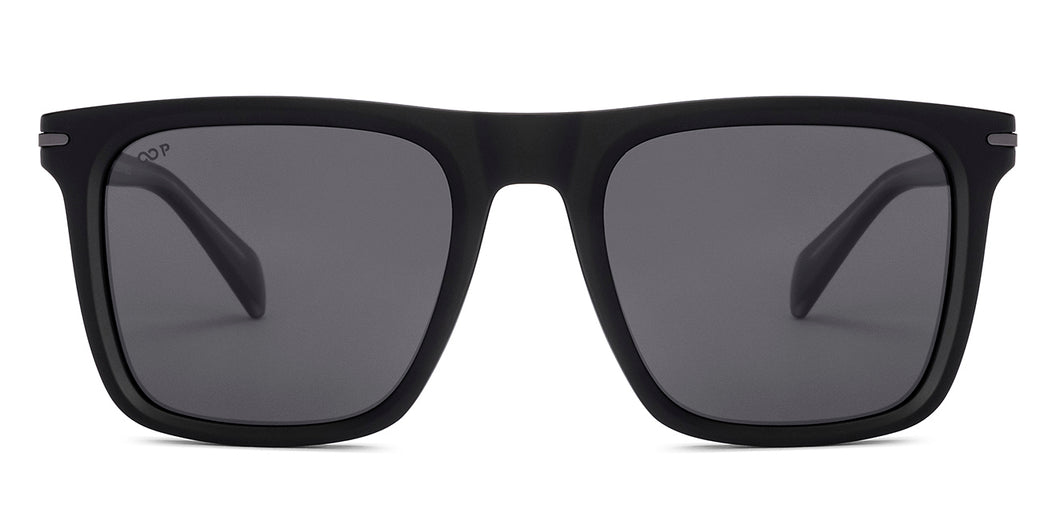 BLACK Wayfarer Full Rim Unisex Sunglasses by Vincent Chase Polarized-228750