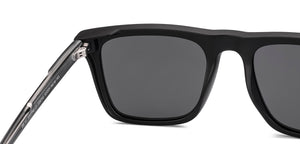 BLACK Wayfarer Full Rim Unisex Sunglasses by Vincent Chase Polarized-228750
